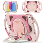 Custodia per tablet in EVA antiurto per bambini Cute Cat King, For iPad 10th Gen 10.9 2022