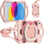 Custodia per tablet in EVA antiurto per bambini Cute Cat King, For iPad 10th Gen 10.9 2022