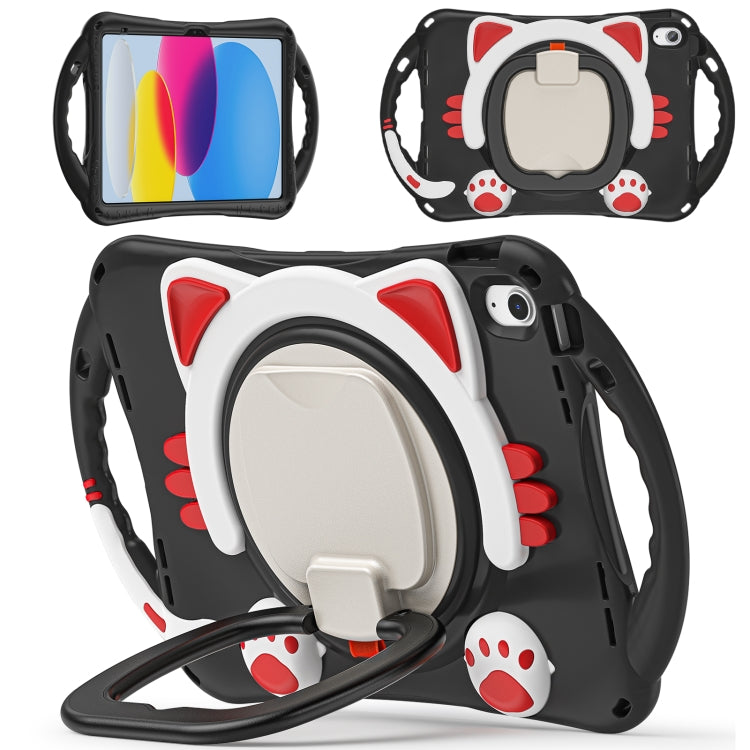 Custodia per tablet in EVA antiurto per bambini Cute Cat King, For iPad 10th Gen 10.9 2022