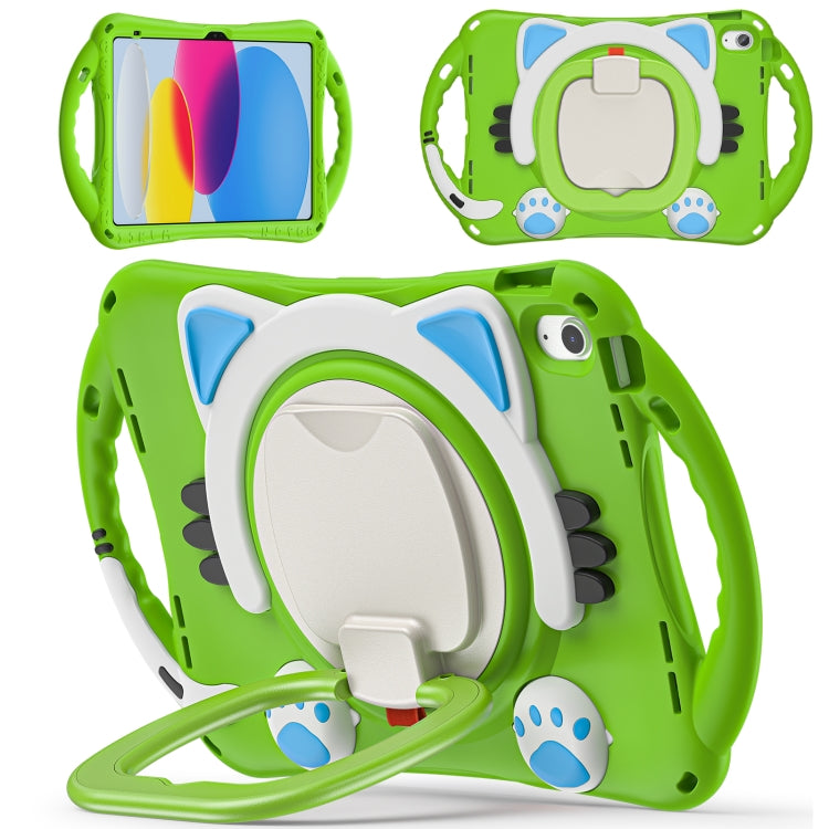 Custodia per tablet in EVA antiurto per bambini Cute Cat King, For iPad 10th Gen 10.9 2022