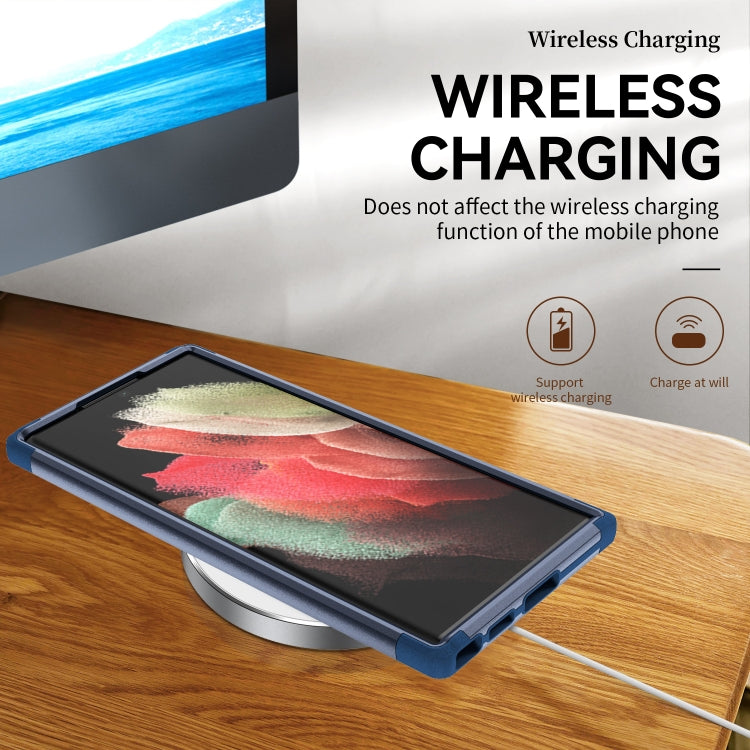 Custodia per telefono antiurto in TPU + PC, For Samsung Galaxy S22 Ultra 5G