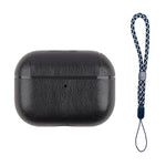 Custodia protettiva antiurto in pelle per auricolari wireless con cordino, For AirPods Pro 2