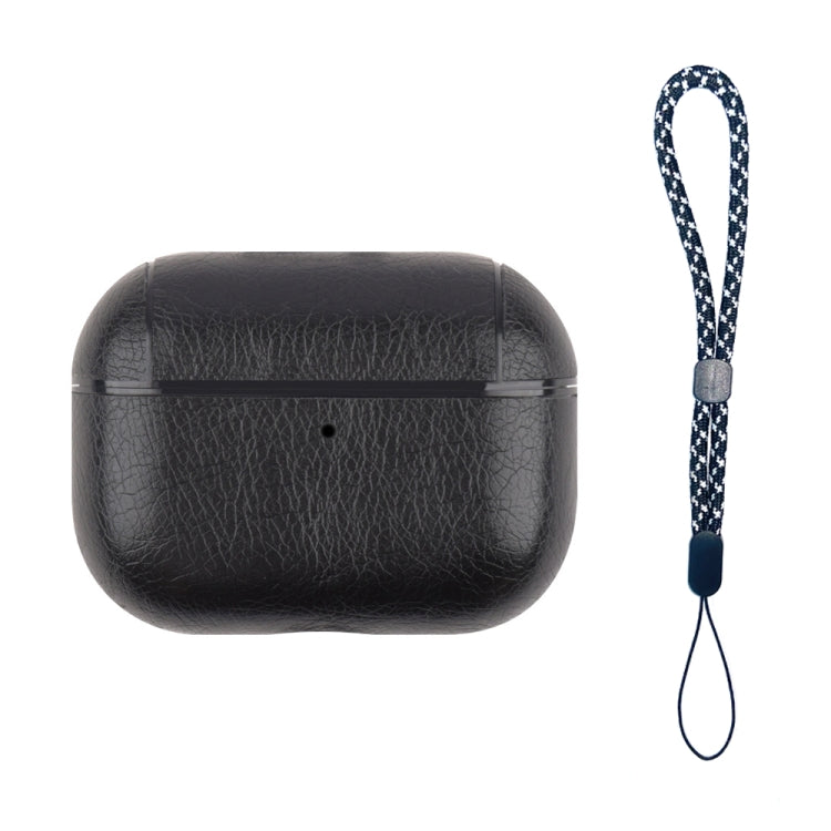 Custodia protettiva antiurto in pelle per auricolari wireless con cordino, For AirPods Pro 2