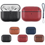 Custodia protettiva antiurto in pelle per auricolari wireless con cordino, For AirPods Pro 2