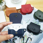 Custodia protettiva per auricolari in pelle PU stile zaino con cordino, For AirPods 1 / 2, For AirPods Pro, For AirPods 3, For AirPods Pro 2