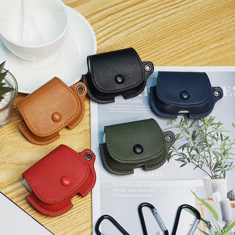 Custodia protettiva per auricolari in pelle PU stile zaino con cordino, For AirPods 1 / 2, For AirPods Pro, For AirPods 3, For AirPods Pro 2