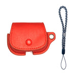 Custodia protettiva per auricolari in pelle PU stile zaino con cordino, For AirPods 1 / 2, For AirPods Pro, For AirPods 3, For AirPods Pro 2