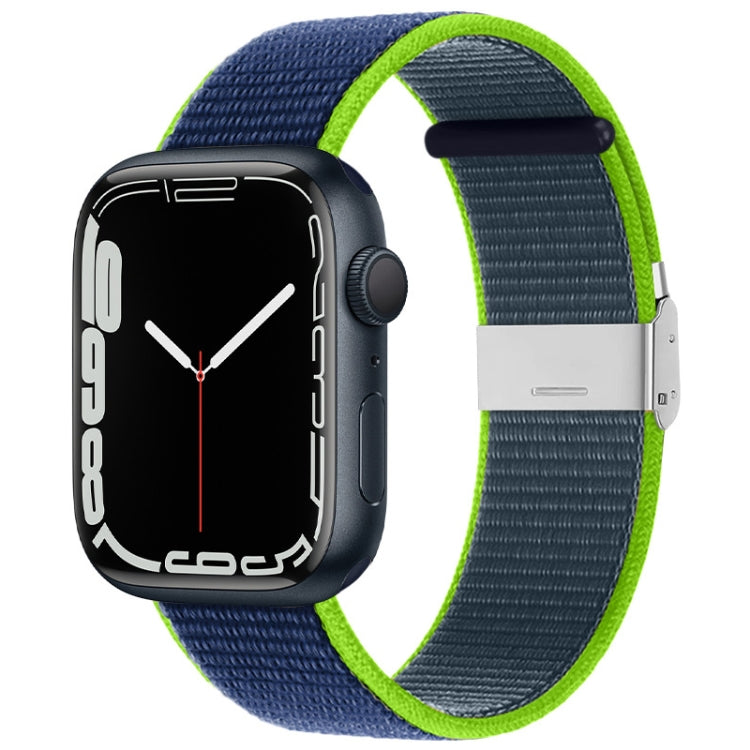 Cinturino in nylon con fibbia in metallo, For Apple Watch Series 8&7 41mm / SE 2&6&SE&5&4 40mm / 3&2&1 38mm, For Apple Watch Ultra 49mm / Series 8&7 45mm / SE 2&6&SE&5&4 44mm / 3&2&1 42mm