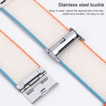 Cinturino in nylon con fibbia in metallo, For Apple Watch Series 8&7 41mm / SE 2&6&SE&5&4 40mm / 3&2&1 38mm, For Apple Watch Ultra 49mm / Series 8&7 45mm / SE 2&6&SE&5&4 44mm / 3&2&1 42mm