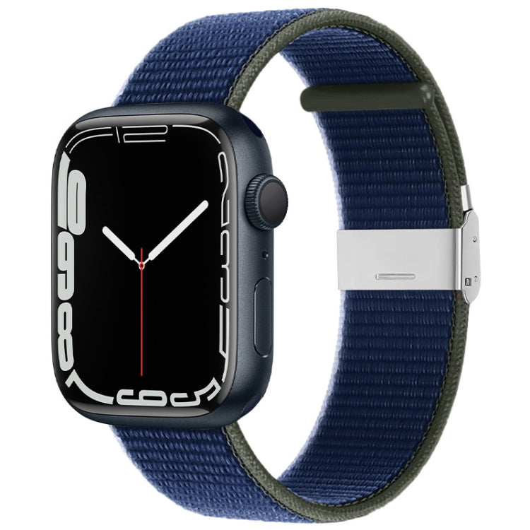 Cinturino in nylon con fibbia in metallo, For Apple Watch Series 8&7 41mm / SE 2&6&SE&5&4 40mm / 3&2&1 38mm, For Apple Watch Ultra 49mm / Series 8&7 45mm / SE 2&6&SE&5&4 44mm / 3&2&1 42mm