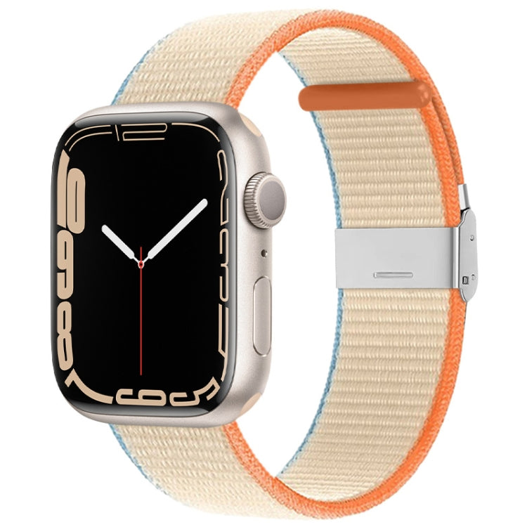 Cinturino in nylon con fibbia in metallo, For Apple Watch Series 8&7 41mm / SE 2&6&SE&5&4 40mm / 3&2&1 38mm, For Apple Watch Ultra 49mm / Series 8&7 45mm / SE 2&6&SE&5&4 44mm / 3&2&1 42mm
