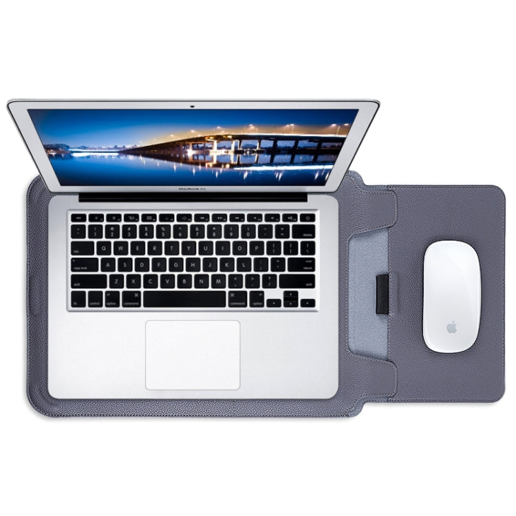Borsa per laptop 4 in 1 in pelle PU con staffa funzionale, For MacBook 12 / 14 inch, For MacBook 15 / 16 inch