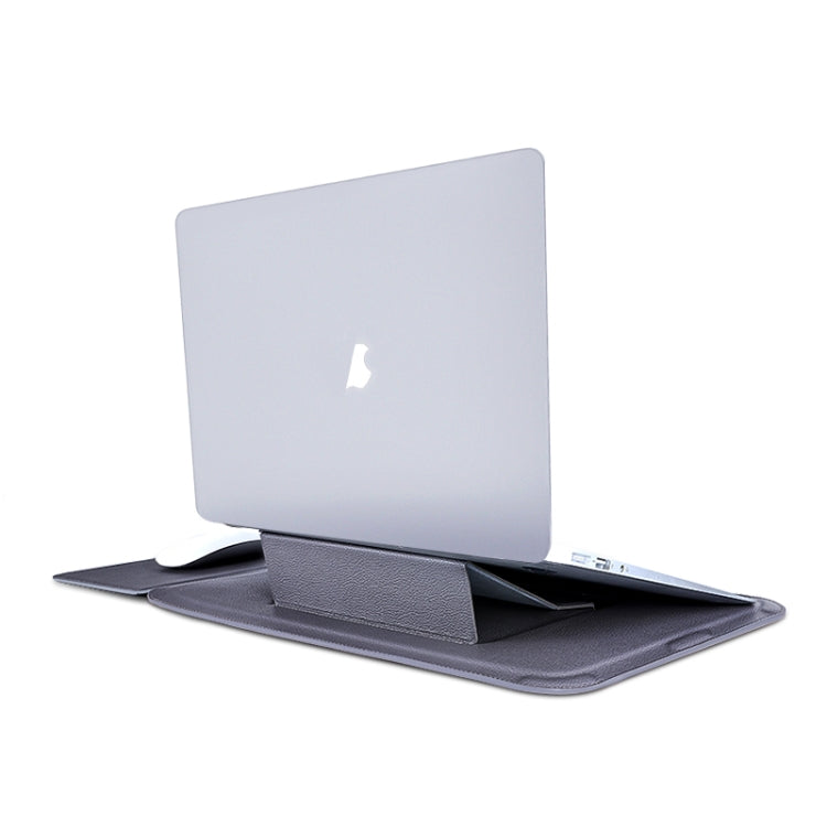 Borsa per laptop 4 in 1 in pelle PU con staffa funzionale, For MacBook 12 / 14 inch, For MacBook 15 / 16 inch