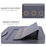 Borsa per laptop 4 in 1 in pelle PU con staffa funzionale, For MacBook 12 / 14 inch, For MacBook 15 / 16 inch
