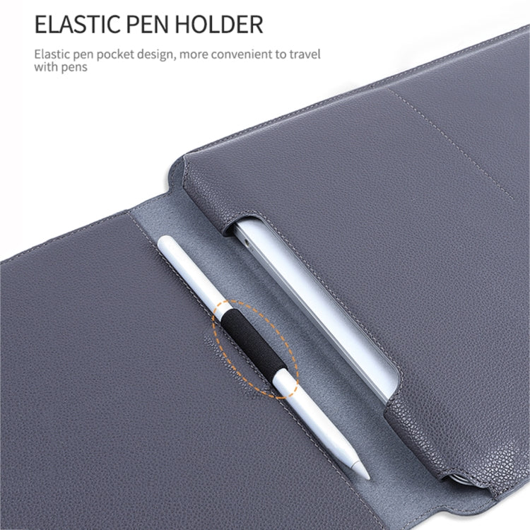 Borsa per laptop 4 in 1 in pelle PU con staffa funzionale, For MacBook 12 / 14 inch, For MacBook 15 / 16 inch