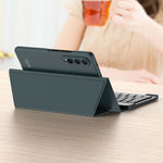 Custodia in pelle per tastiera Bluetooth pieghevole magnetica GKK con penna, For Samsung Galaxy Z Fold3 5G, For Samsung Galaxy Z Fold4