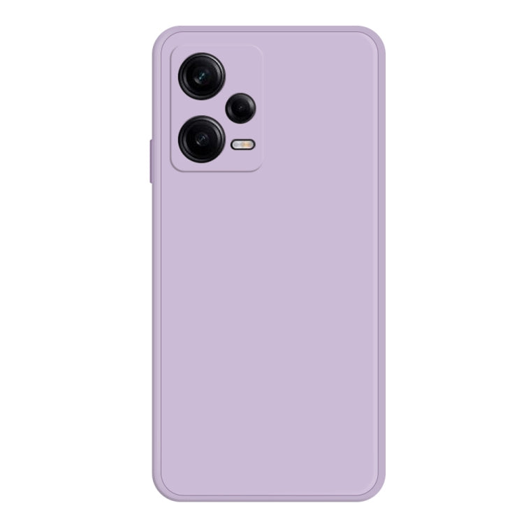 Custodia per telefono con bordo dritto in silicone liquido imitazione, For Xiaomi Redmi Note 12 China, For Xiaomi Redmi Note 12 Pro 5G China, For Xiaomi Redmi Note 12 Pro 5G Global