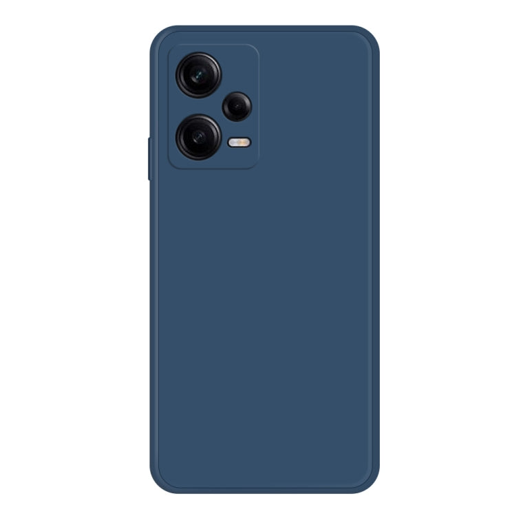 Custodia per telefono con bordo dritto in silicone liquido imitazione, For Xiaomi Redmi Note 12 China, For Xiaomi Redmi Note 12 Pro 5G China, For Xiaomi Redmi Note 12 Pro 5G Global
