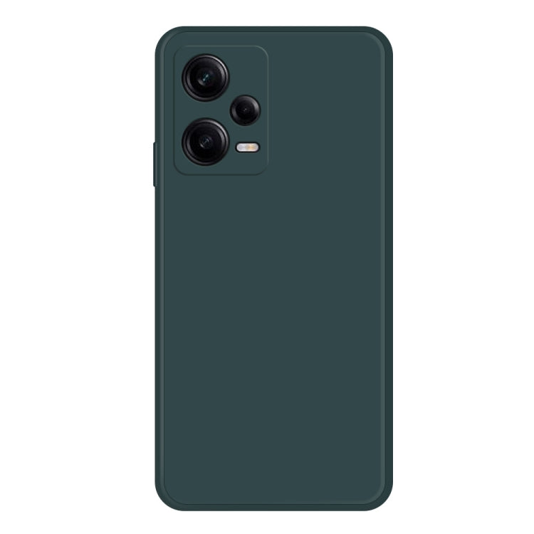 Custodia per telefono con bordo dritto in silicone liquido imitazione, For Xiaomi Redmi Note 12 China, For Xiaomi Redmi Note 12 Pro 5G China, For Xiaomi Redmi Note 12 Pro 5G Global
