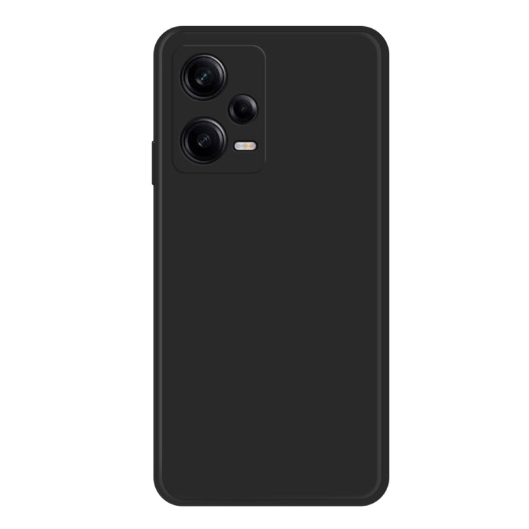 Custodia per telefono con bordo dritto in silicone liquido imitazione, For Xiaomi Redmi Note 12 China, For Xiaomi Redmi Note 12 Pro 5G China, For Xiaomi Redmi Note 12 Pro 5G Global