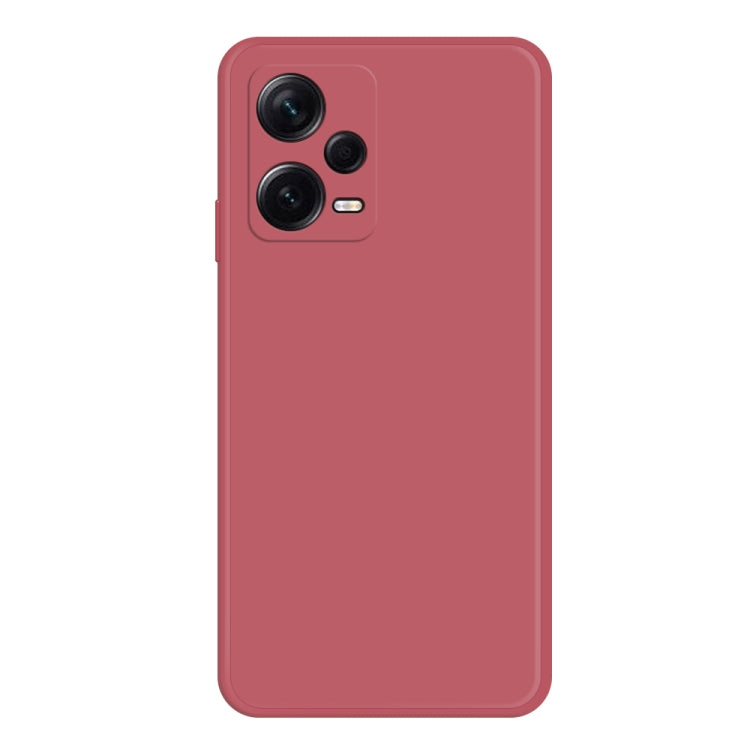 Custodia per telefono con bordo dritto in silicone liquido imitazione, For Xiaomi Redmi Note 12 Pro+ China