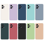Custodia per telefono con bordo dritto in silicone liquido imitazione, For Xiaomi Redmi Note 12 Pro+ China
