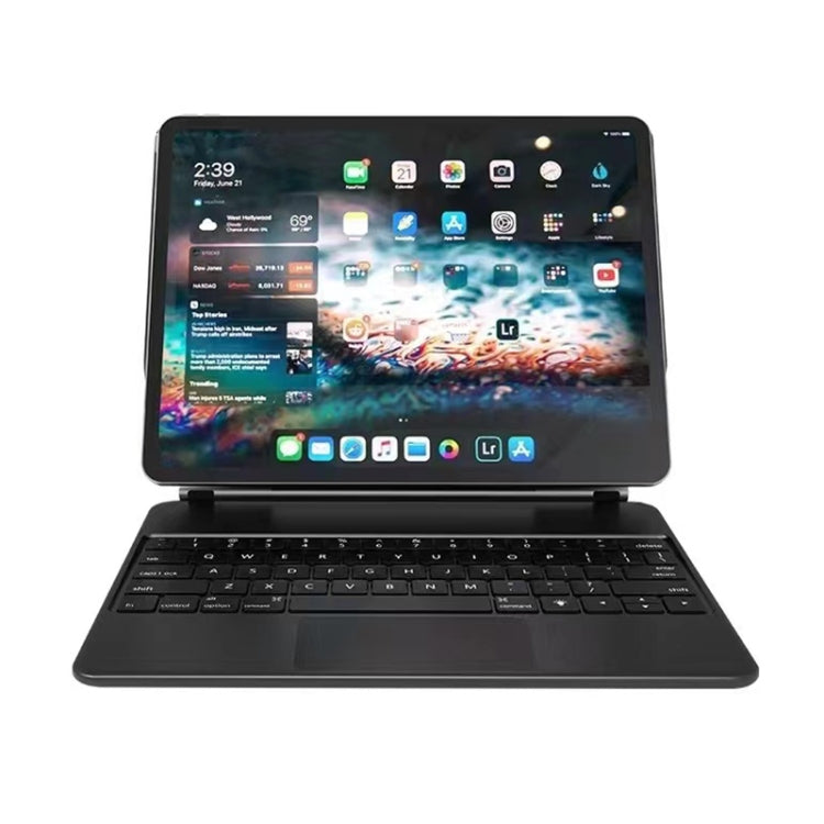Custodia in pelle per tastiera Bluetooth con touch pad, For iPad Air 5 / 4 10.9 inch, For iPad Pro 11 inch 2021/2020/2018, For iPad Pro 12.9 inch 2021/2020/2018