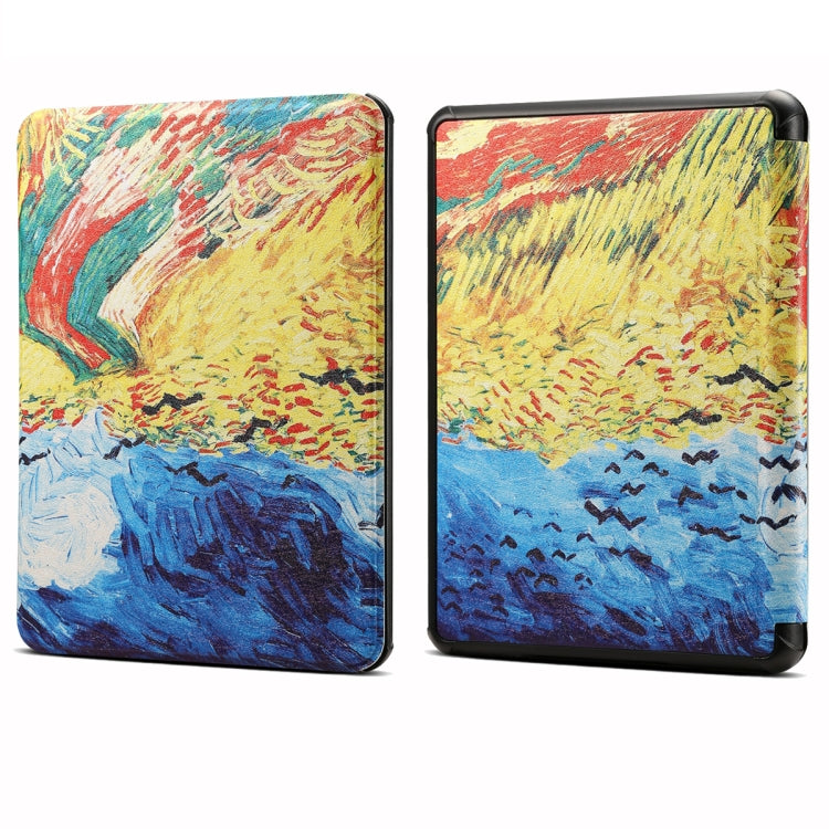 Custodia per tablet in pelle verniciata Voltage, For Amazon Kindle 11th Gen 2022 6 inch