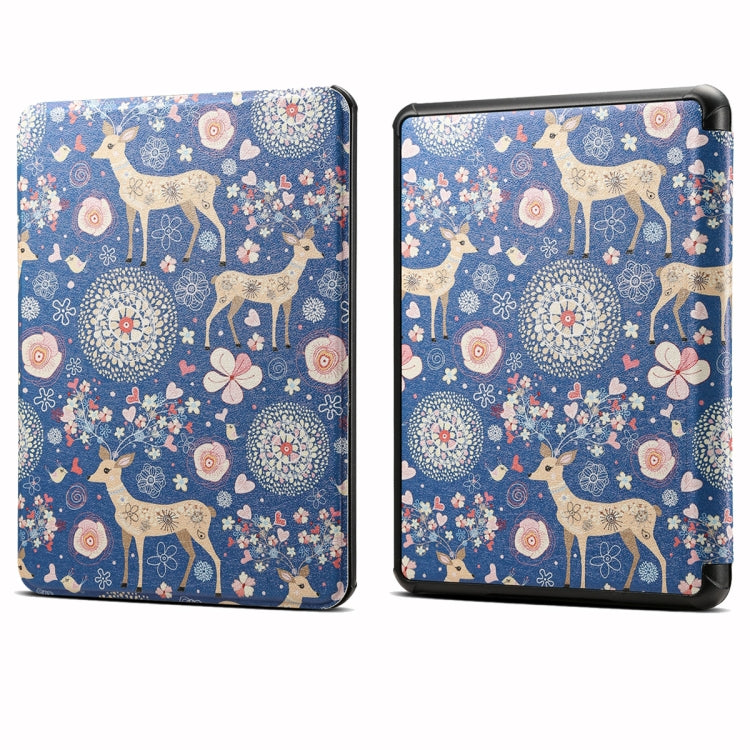 Custodia per tablet in pelle verniciata Voltage, For Amazon Kindle 11th Gen 2022 6 inch