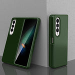 Custodia per telefono pieghevole con copertura per PC in tinta unita, For Samsung Galaxy Z Fold4 5G