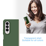 Custodia per telefono pieghevole con copertura per PC in tinta unita, For Samsung Galaxy Z Fold4 5G