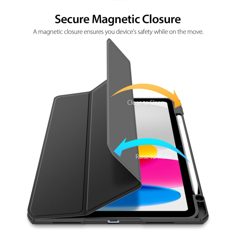 Custodia Smart Tablet in pelle antiscivolo serie DUX DUCIS TOBY, For iPad 10th Gen 10.9 2022