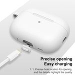 Custodia per auricolari antiurto monopezzo ispessita, For AirPods Pro 2