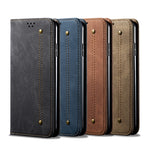 Custodia per telefono in pelle con texture denim, For Xiaomi Redmi Note 12 China, For Xiaomi Redmi Note 12 Pro 5G China, For Xiaomi Redmi Note 12 Pro+ China
