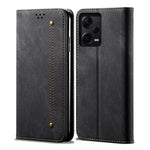 Custodia per telefono in pelle con texture denim, For Xiaomi Redmi Note 12 China, For Xiaomi Redmi Note 12 Pro 5G China, For Xiaomi Redmi Note 12 Pro+ China