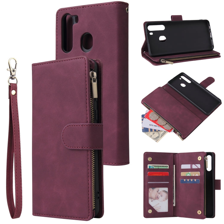 Custodia portafoglio in pelle con slot carte per Samsung Galaxy A