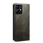 Custodia per telefono in pelle con trama di cavallo pazzo in cera d'olio, For Xiaomi Redmi Note 12 China, For Xiaomi Redmi Note 12 Pro 5G China, For Xiaomi Redmi Note 12 Pro+ China