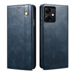 Custodia per telefono in pelle con trama di cavallo pazzo in cera d'olio, For Xiaomi Redmi Note 12 China, For Xiaomi Redmi Note 12 Pro 5G China, For Xiaomi Redmi Note 12 Pro+ China