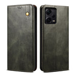 Custodia per telefono in pelle con trama di cavallo pazzo in cera d'olio, For Xiaomi Redmi Note 12 China, For Xiaomi Redmi Note 12 Pro 5G China, For Xiaomi Redmi Note 12 Pro+ China