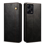 Custodia per telefono in pelle con trama di cavallo pazzo in cera d'olio, For Xiaomi Redmi Note 12 China, For Xiaomi Redmi Note 12 Pro 5G China, For Xiaomi Redmi Note 12 Pro+ China