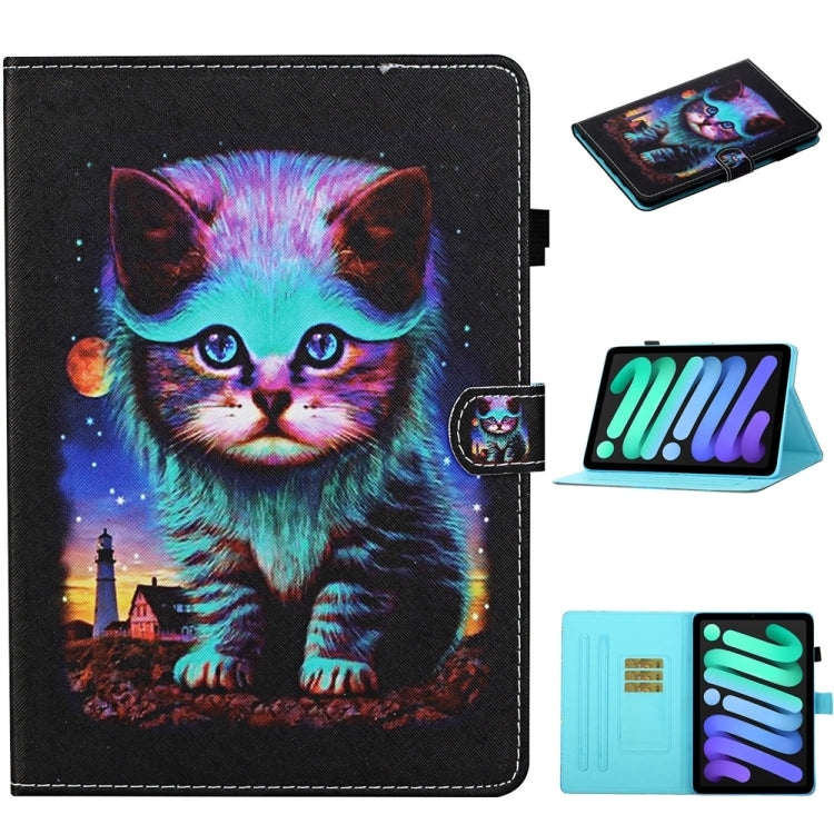 Custodia per tablet in pelle intelligente con cuciture colorate, For iPad 10th Gen 10.9 2022
