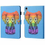 Custodia per tablet in pelle intelligente con cuciture colorate, For iPad 10th Gen 10.9 2022