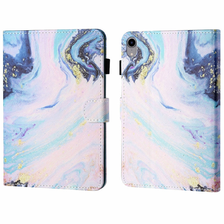 Custodia per tablet in pelle intelligente con cuciture colorate, For iPad 10th Gen 10.9 2022