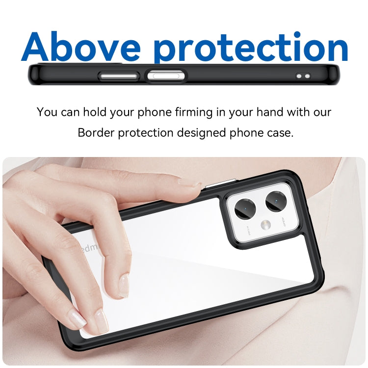 Custodia per telefono in acrilico + TPU serie colorata, For Xiaomi Redmi Note 12 China