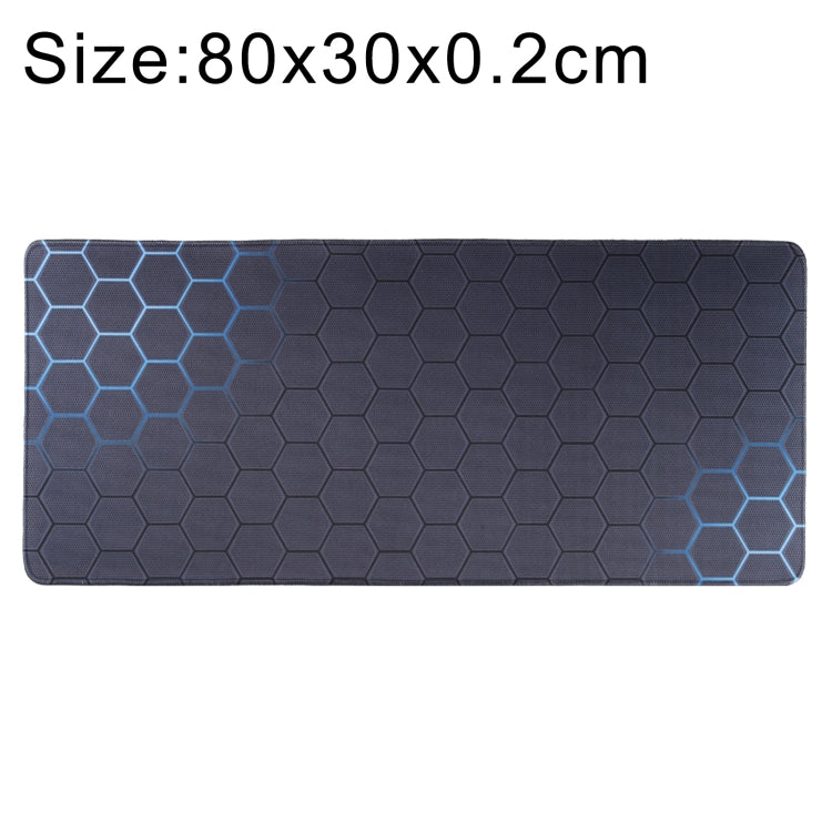 Tappetino per tastiera con tappetino per mouse da gioco con superficie in tessuto di gomma antiscivolo, 80 x 30 x 0.2cm, 90 x 40 x 0.2cm