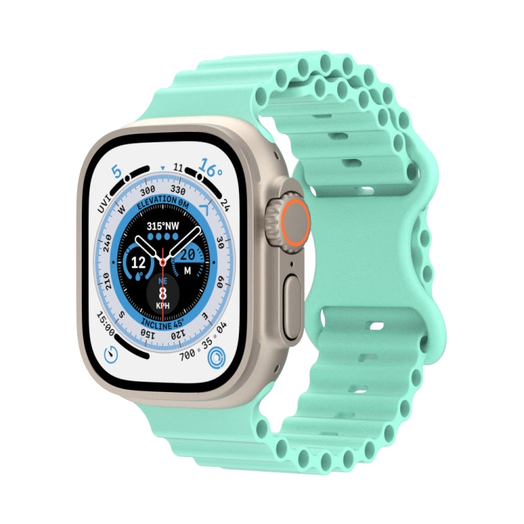Cinturino in silicone stile oceano, For Apple Watch Ultra 49mm / Series 8&7 45mm / SE 2&6&SE&5&4 44mm / 3&2&1 42mm
