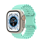 Cinturino in silicone stile oceano, For Apple Watch Ultra 49mm / Series 8&7 45mm / SE 2&6&SE&5&4 44mm / 3&2&1 42mm