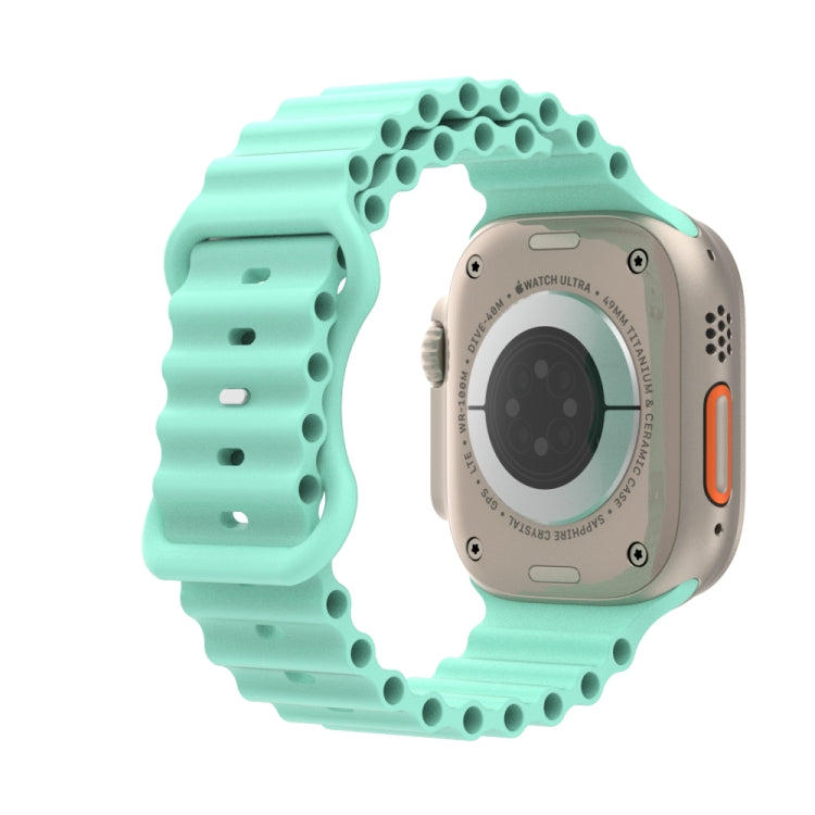 Cinturino in silicone stile oceano, For Apple Watch Ultra 49mm / Series 8&7 45mm / SE 2&6&SE&5&4 44mm / 3&2&1 42mm
