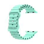 Cinturino in silicone stile oceano, For Apple Watch Ultra 49mm / Series 8&7 45mm / SE 2&6&SE&5&4 44mm / 3&2&1 42mm