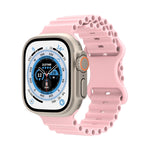 Cinturino in silicone stile oceano, For Apple Watch Ultra 49mm / Series 8&7 45mm / SE 2&6&SE&5&4 44mm / 3&2&1 42mm